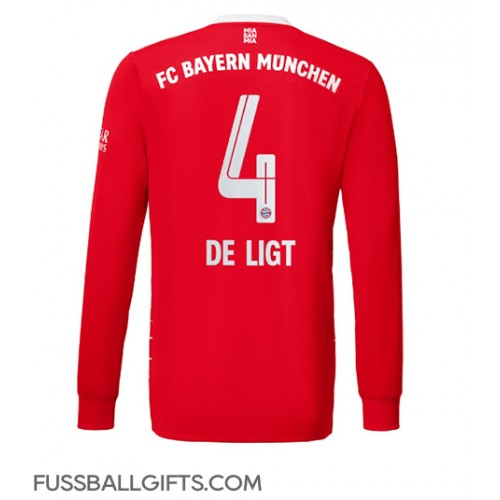 Bayern Munich Matthijs de Ligt #4 Fußballbekleidung Heimtrikot 2022-23 Langarm